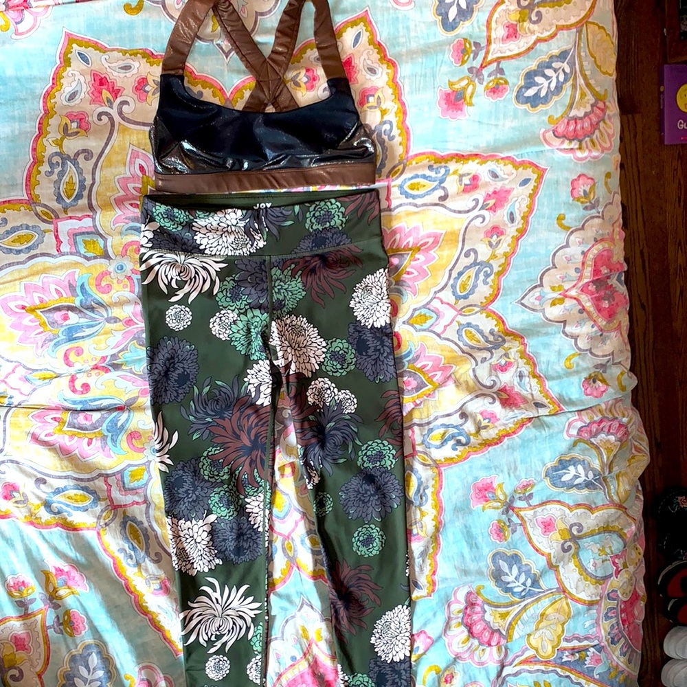 Leggings and matching sports bra